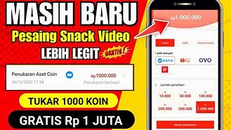 Apk Penghasil Uang Mirip Snack Video 2022 Rok Link Telegram